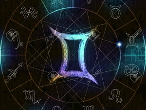Иероглиф знака Зодиака Близнецы