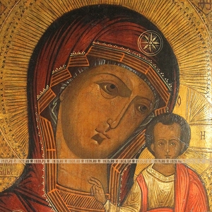 Лик Божей матери с младенцем для храма