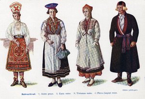 Национальные костюмы Эстонцев