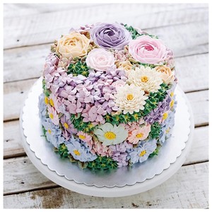 Цветочный торт в день рожденье