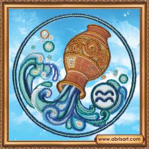 Мозаичное изображение знака водолей